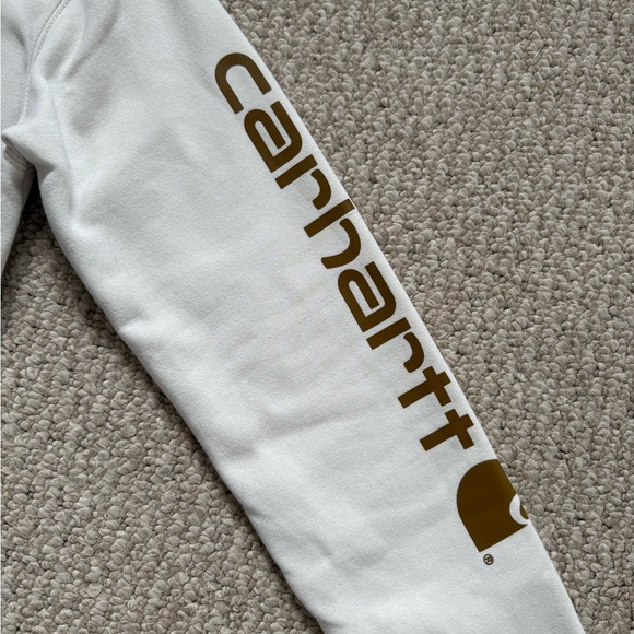 Carhartt Beige Pullover Hoodie | XS Loose Fit - Picture 2 of 7